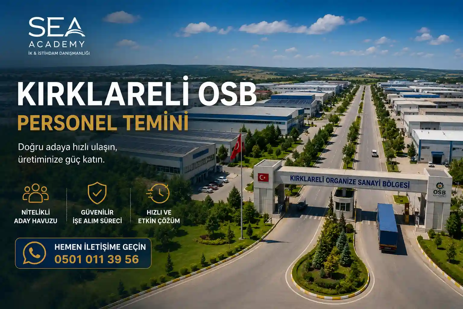 Kırklareli OSB personel temini