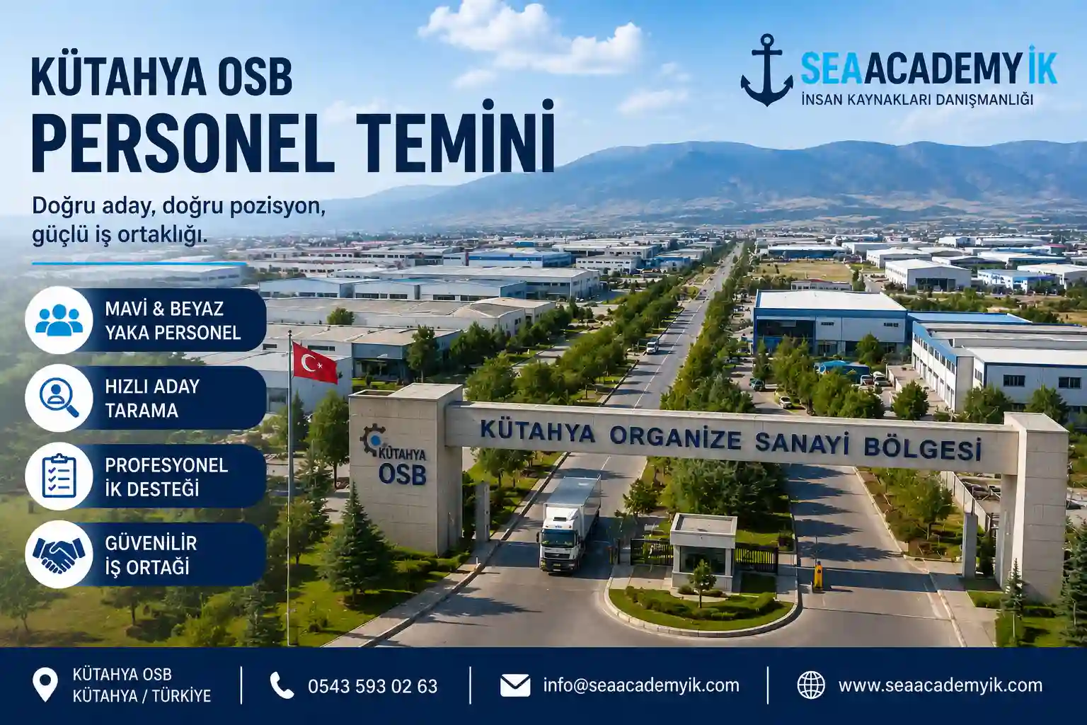 Kütahya mavi yaka personel temini