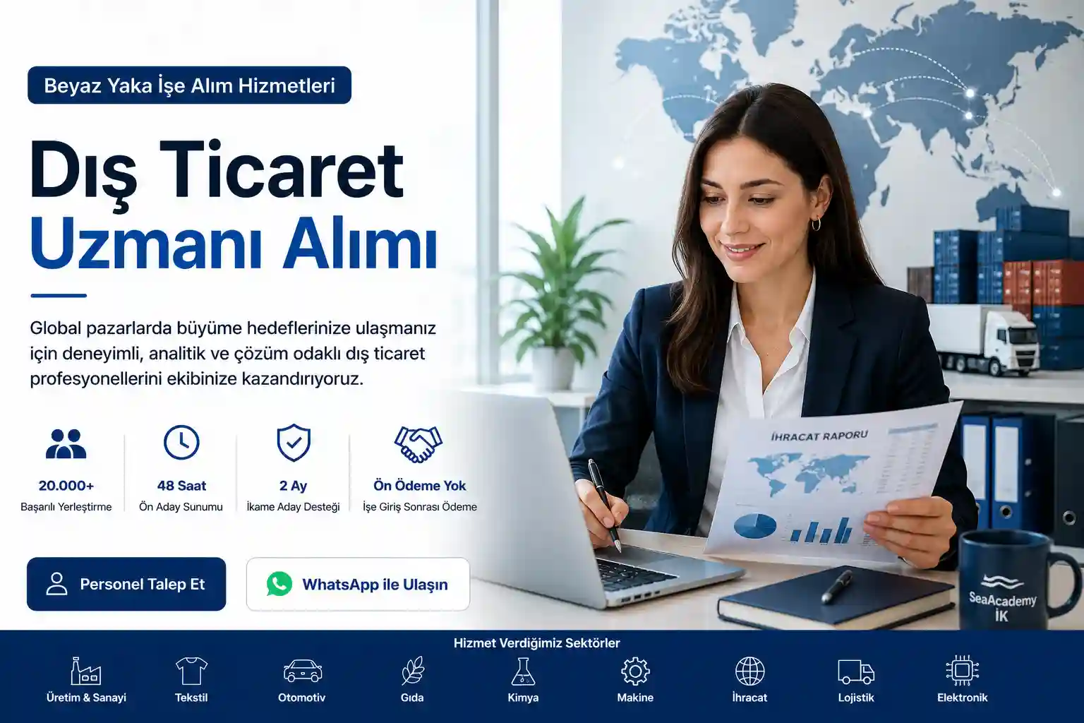 Dış ticaret personeli işe alım hizmeti