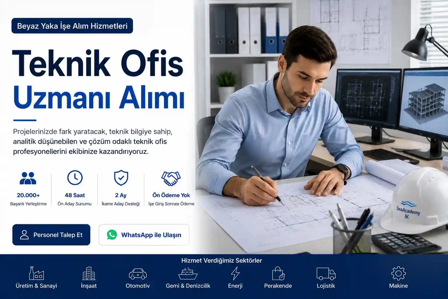 Teknik ofis personeli işe alım hizmeti