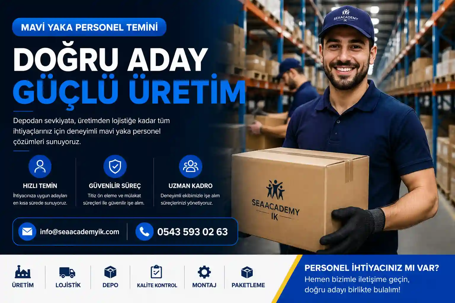 Depo personeli temin hizmetleri ve lojistik operasyon desteği