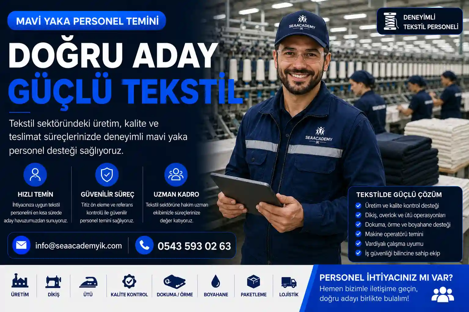 Tekstil sektörü personel temini
