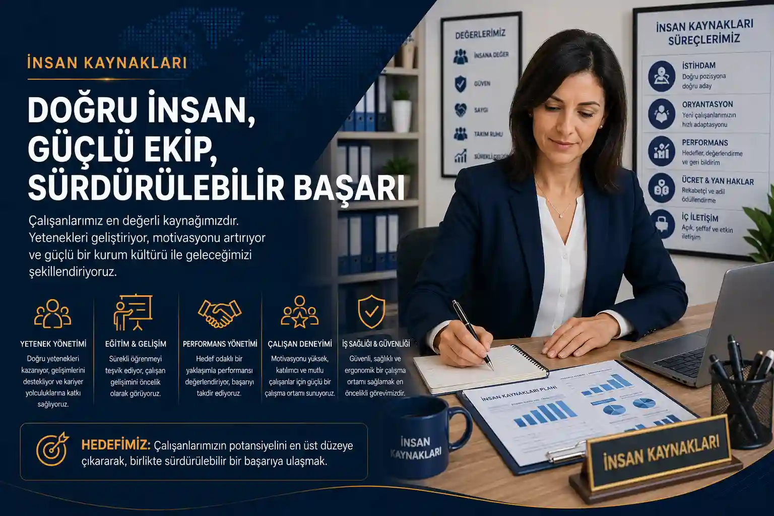 Eğitim ve gelişim yöneticisi seçme hizmeti