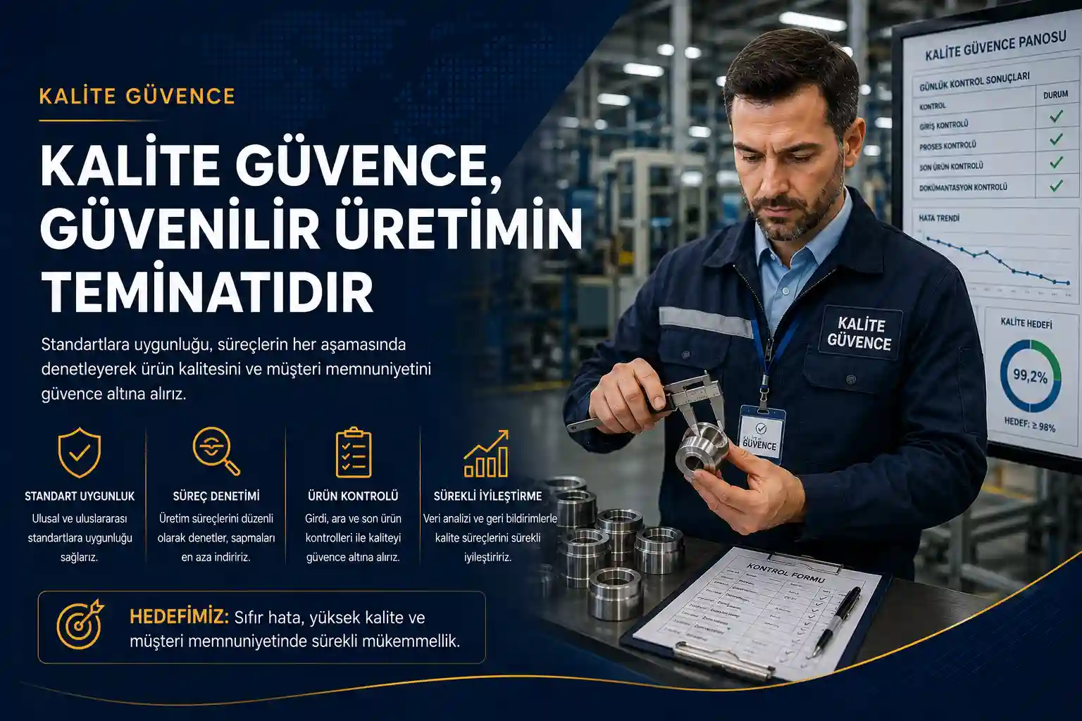 Kalite güvence müdürü seçme hizmeti