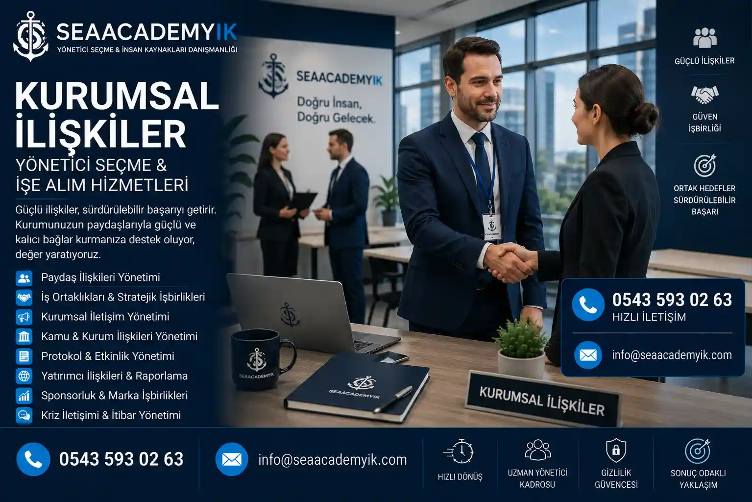 Kurumsal ilişkiler yöneticisi seçme hizmeti