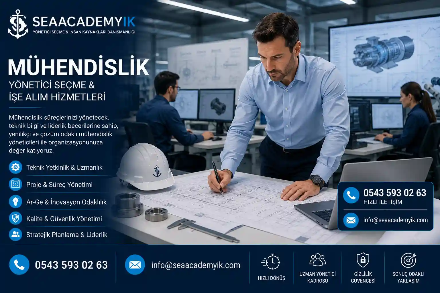 Mühendislik yöneticisi seçme hizmeti