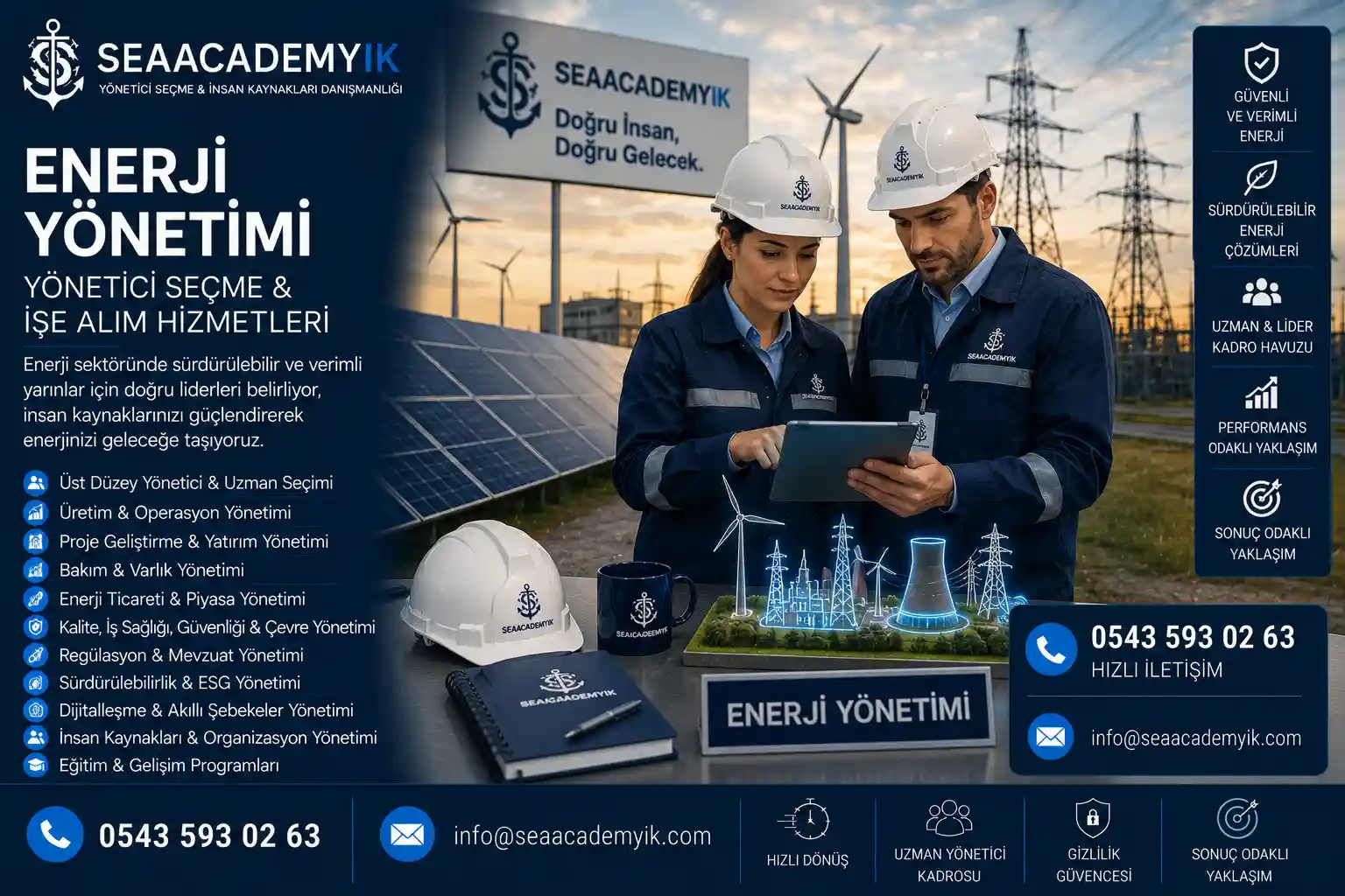 Enerji sektörü orta düzey yönetici seçme hizmetleri