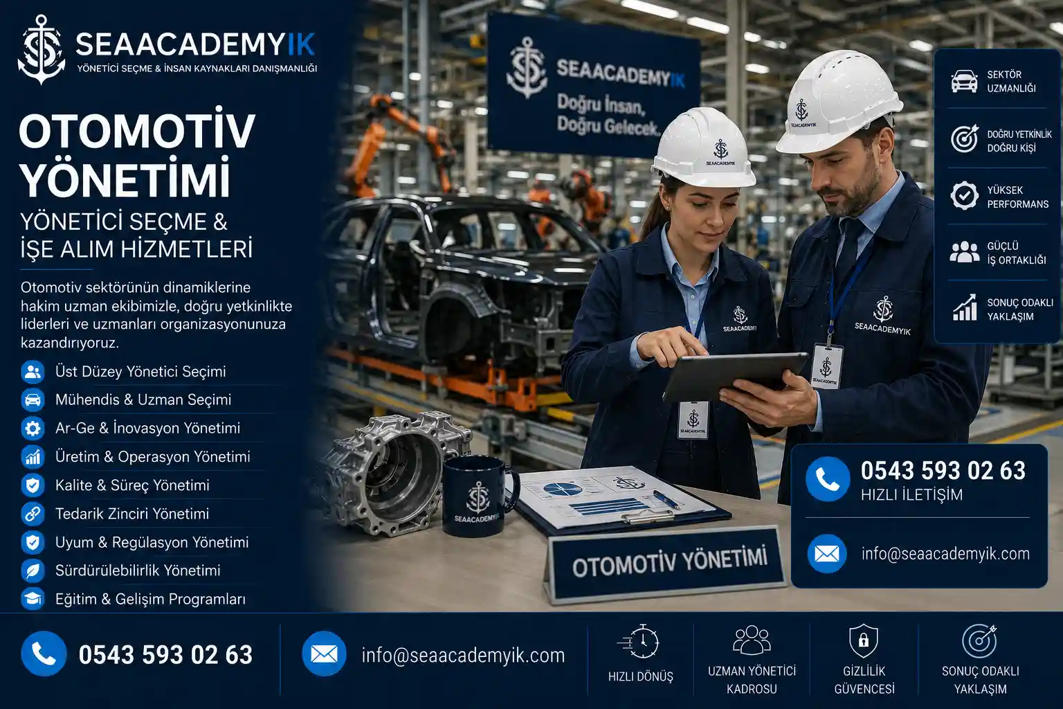 Otomotiv orta düzey yönetici seçme hizmetleri