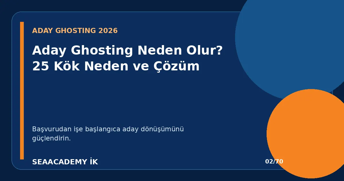 Aday Ghosting Neden Olur? 25 Kök Neden ve Çözüm