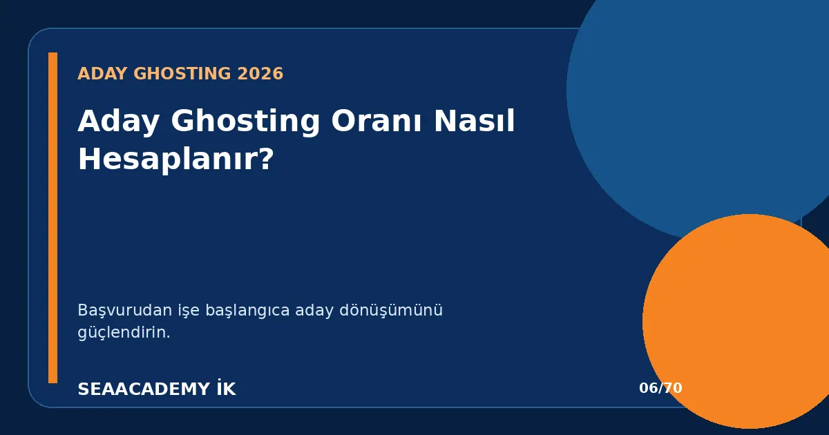 Aday Ghosting Oranı Nasıl Hesaplanır?