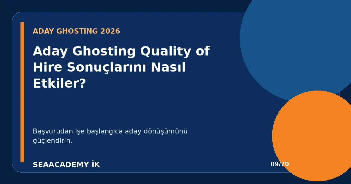 Aday Ghosting Quality of Hire Sonuçlarını Nasıl Etkiler?