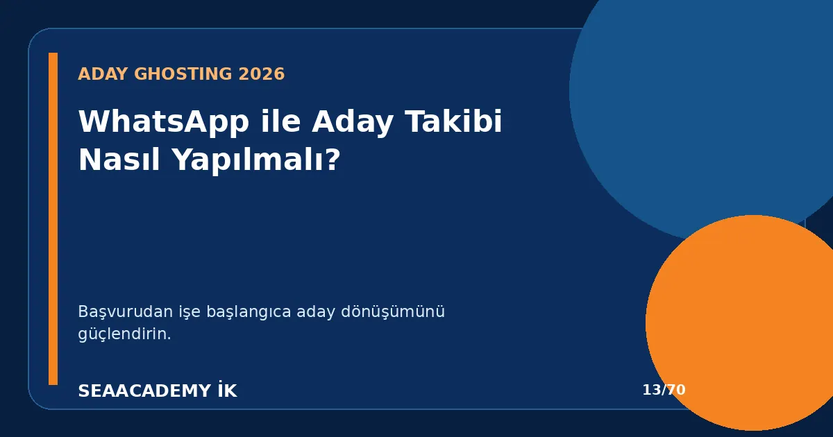 WhatsApp ile Aday Takibi Nasıl Yapılmalı?