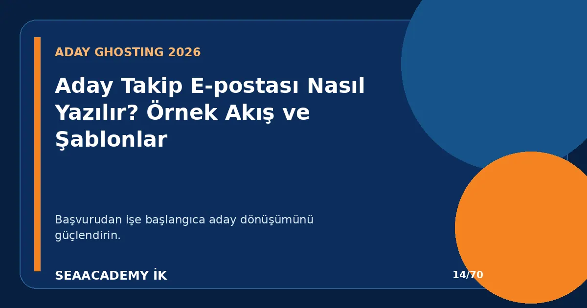 Aday Takip E-postası Nasıl Yazılır? Örnek Akış ve Şablonlar