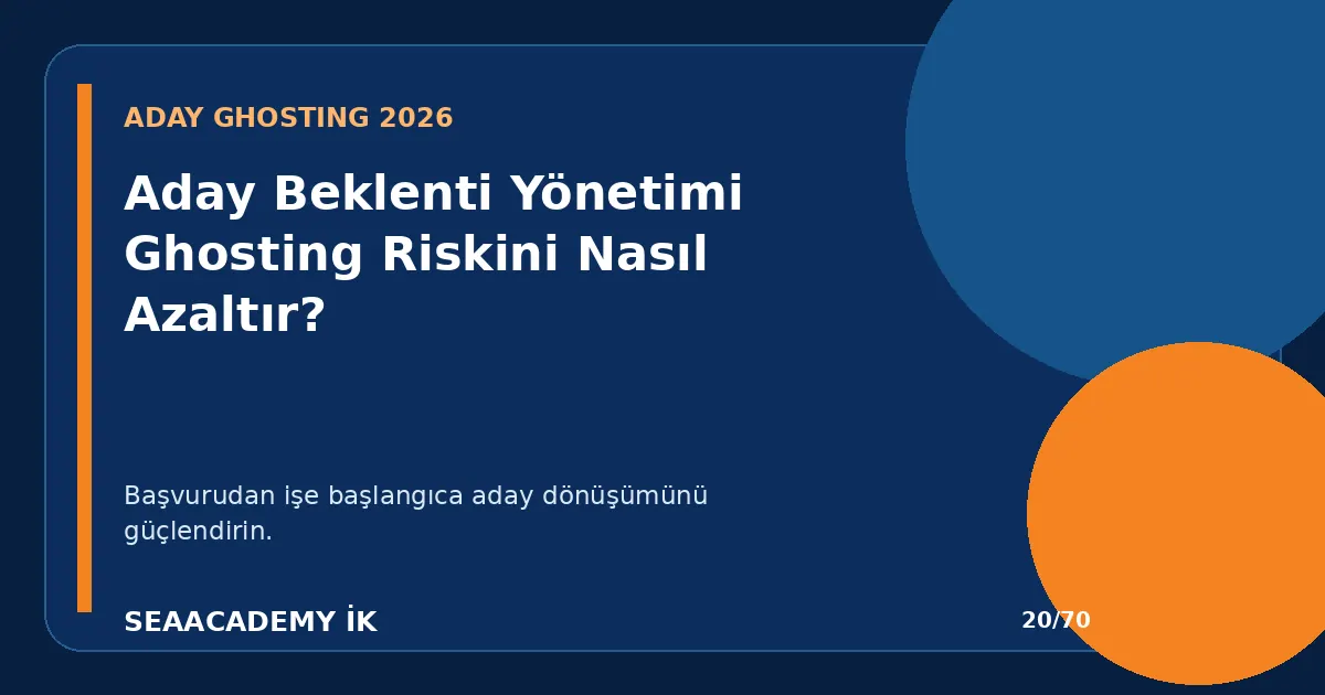 Aday Beklenti Yönetimi Ghosting Riskini Nasıl Azaltır?