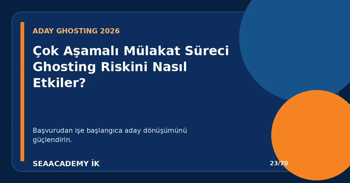 Çok Aşamalı Mülakat Süreci Ghosting Riskini Nasıl Etkiler?