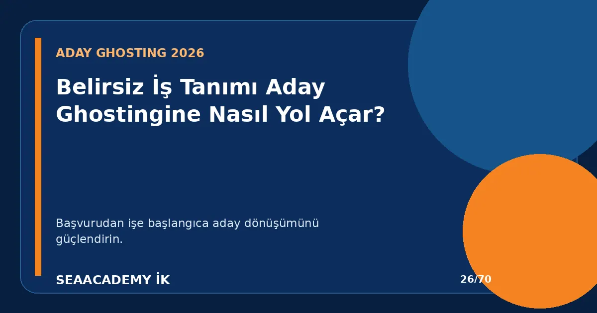 Belirsiz İş Tanımı Aday Ghostingine Nasıl Yol Açar?
