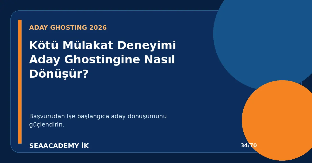 Kötü Mülakat Deneyimi Aday Ghostingine Nasıl Dönüşür?