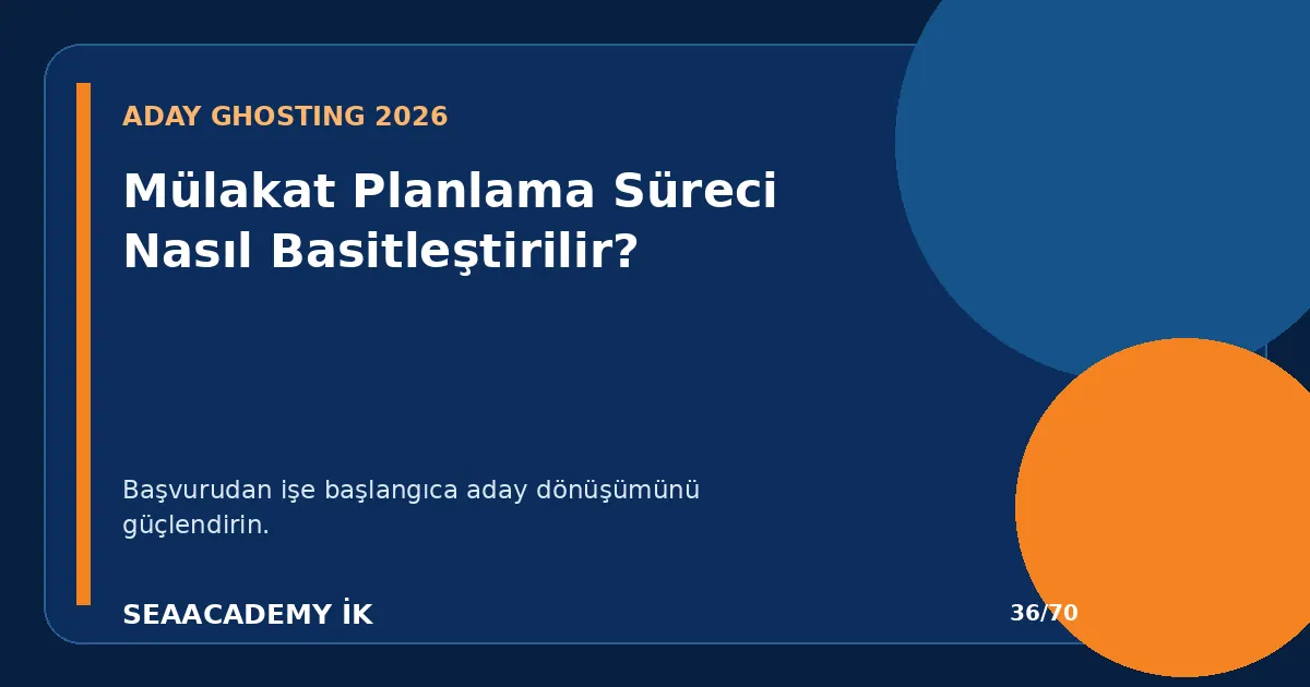 Mülakat Planlama Süreci Nasıl Basitleştirilir?