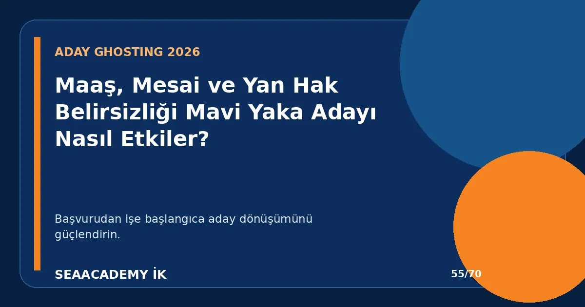 Maaş, Mesai ve Yan Hak Belirsizliği Mavi Yaka Adayı Nasıl Etkiler?