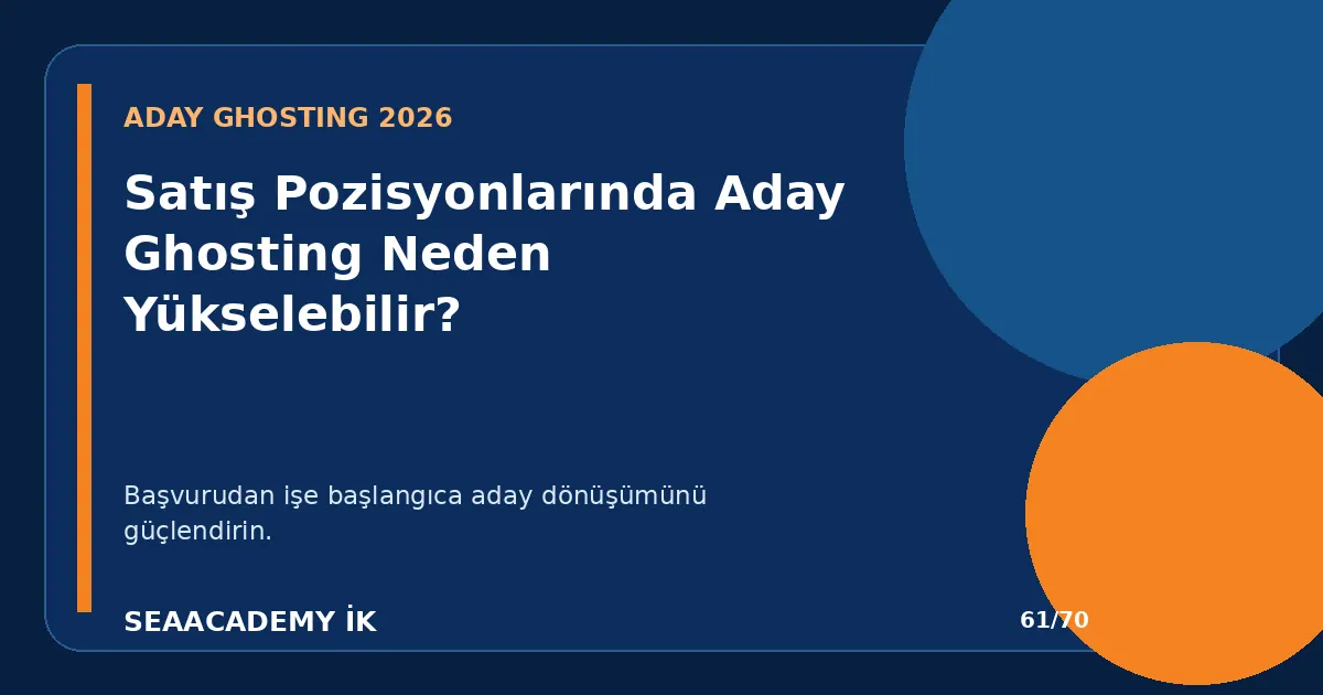 Satış Pozisyonlarında Aday Ghosting Neden Yükselebilir?