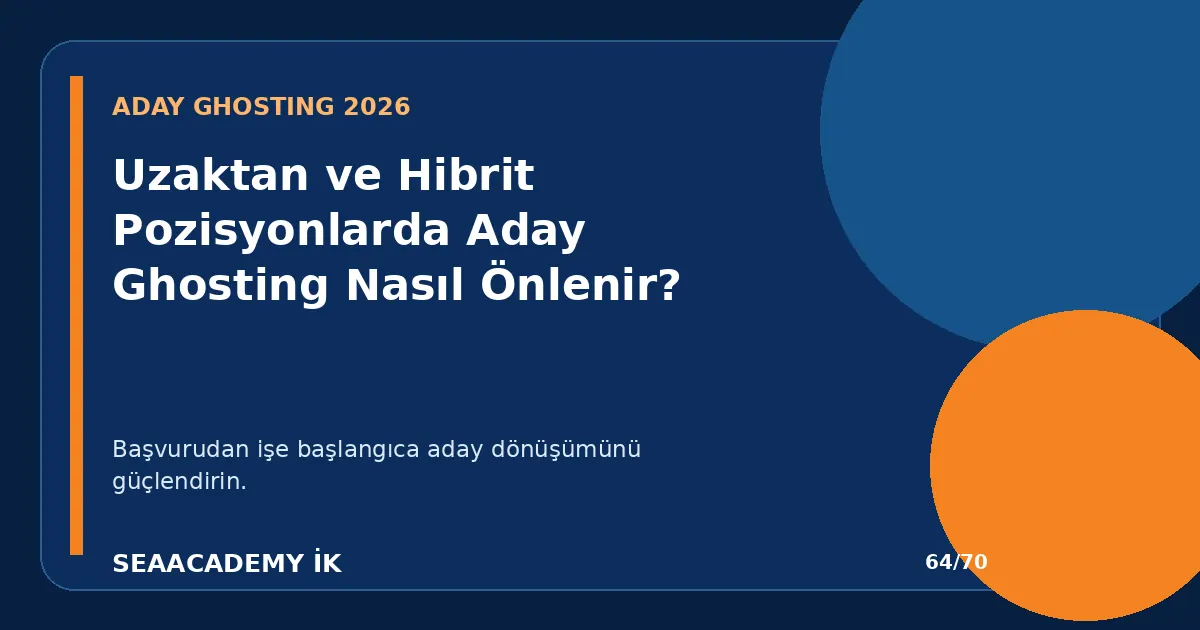 Uzaktan ve Hibrit Pozisyonlarda Aday Ghosting Nasıl Önlenir?