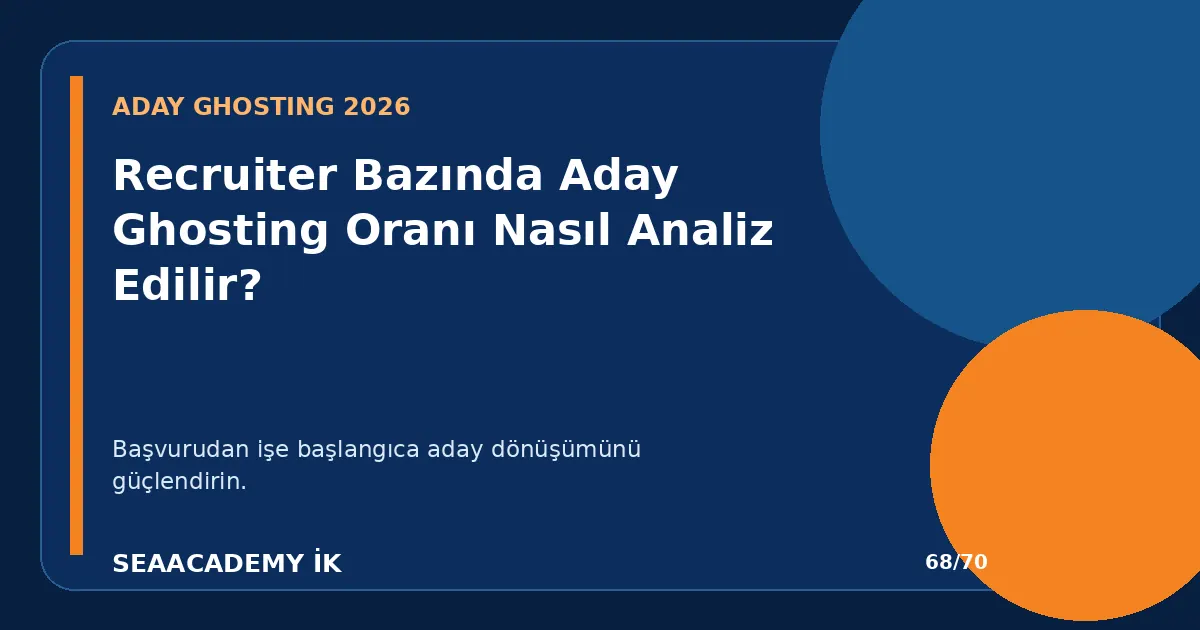 Recruiter Bazında Aday Ghosting Oranı Nasıl Analiz Edilir?