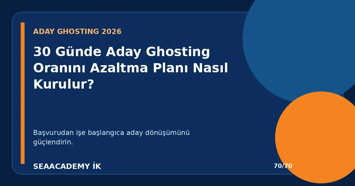 30 Günde Aday Ghosting Oranını Azaltma Planı Nasıl Kurulur?