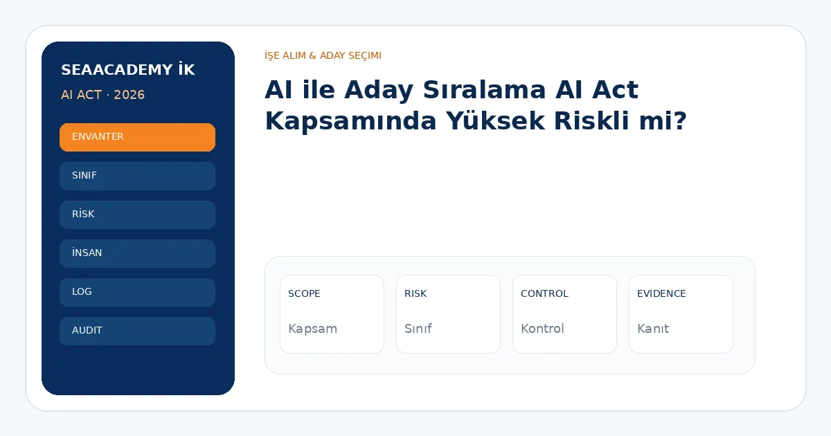 AI ile Aday Sıralama AI Act Kapsamında Yüksek Riskli mi? analiz görseli