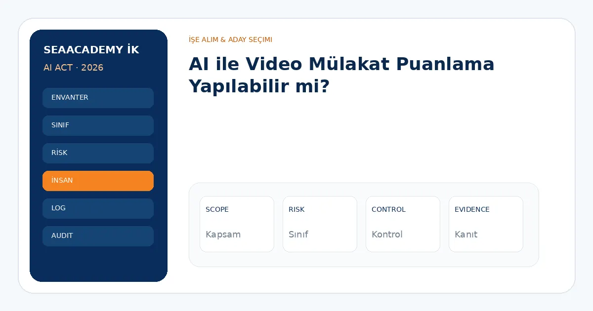 AI ile Video Mülakat Puanlama Yapılabilir mi? analiz görseli
