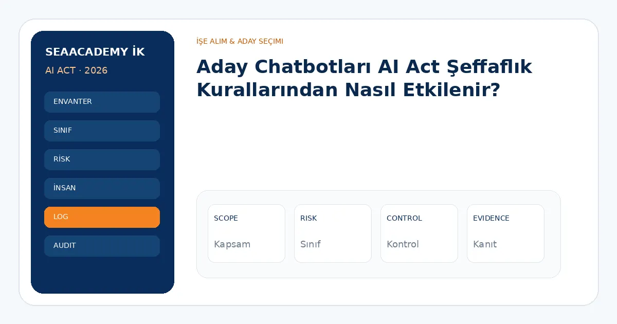Aday Chatbotları AI Act Şeffaflık Kurallarından Nasıl Etkilenir? analiz görseli