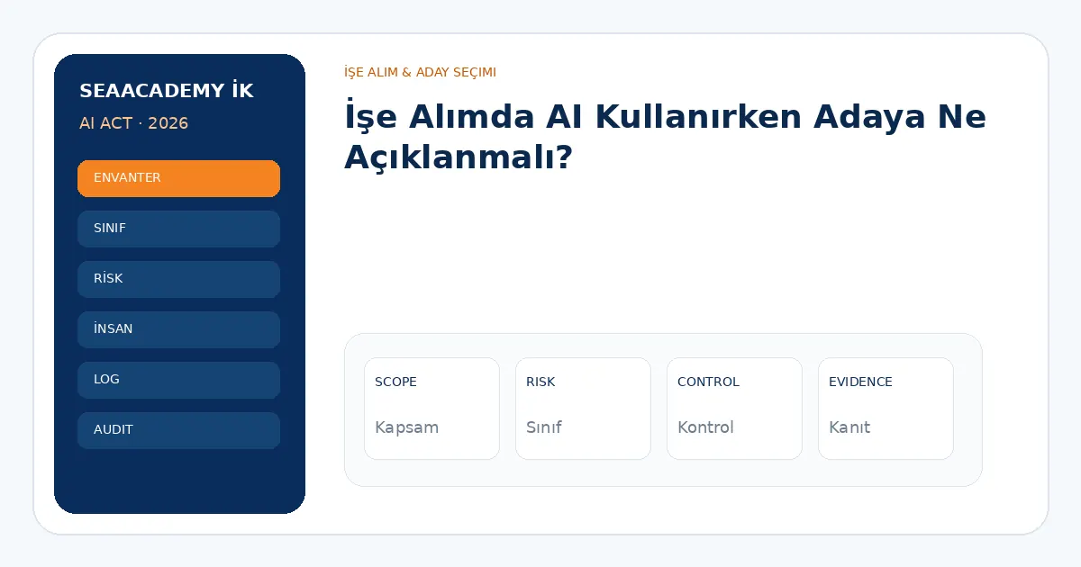 İşe Alımda AI Kullanırken Adaya Ne Açıklanmalı? analiz görseli