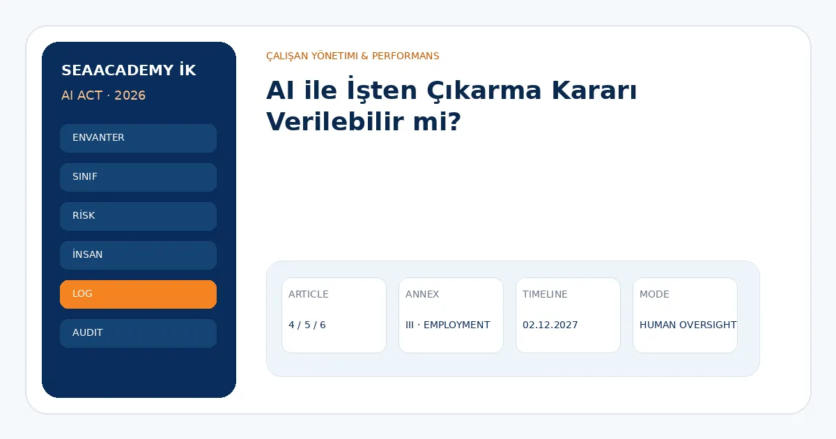 AI ile İşten Çıkarma Kararı Verilebilir mi?