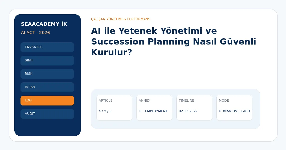 AI ile Yetenek Yönetimi ve Succession Planning Nasıl Güvenli Kurulur?