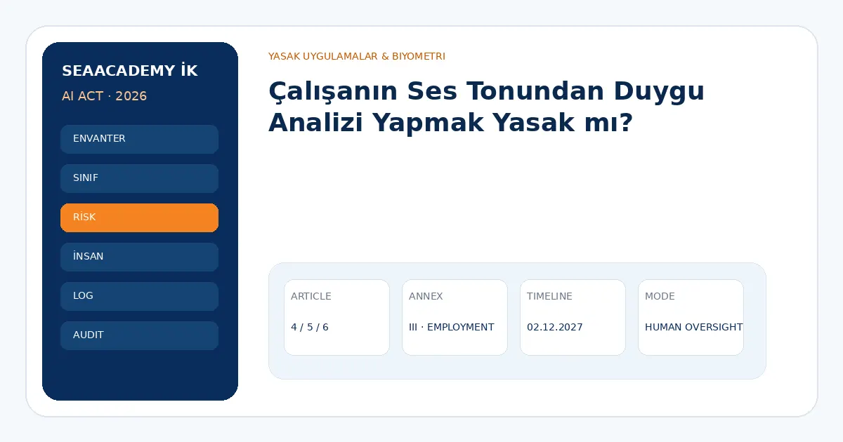 Çalışanın Ses Tonundan Duygu Analizi Yapmak Yasak mı?