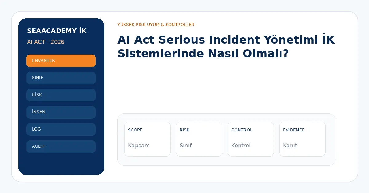 AI Act Serious Incident Yönetimi İK Sistemlerinde Nasıl Olmalı? analiz görseli