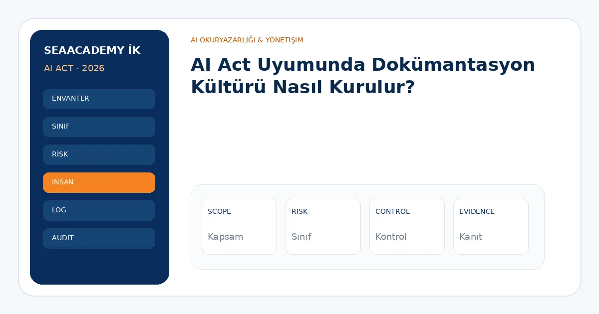 AI Act Uyumunda Dokümantasyon Kültürü Nasıl Kurulur? analiz görseli