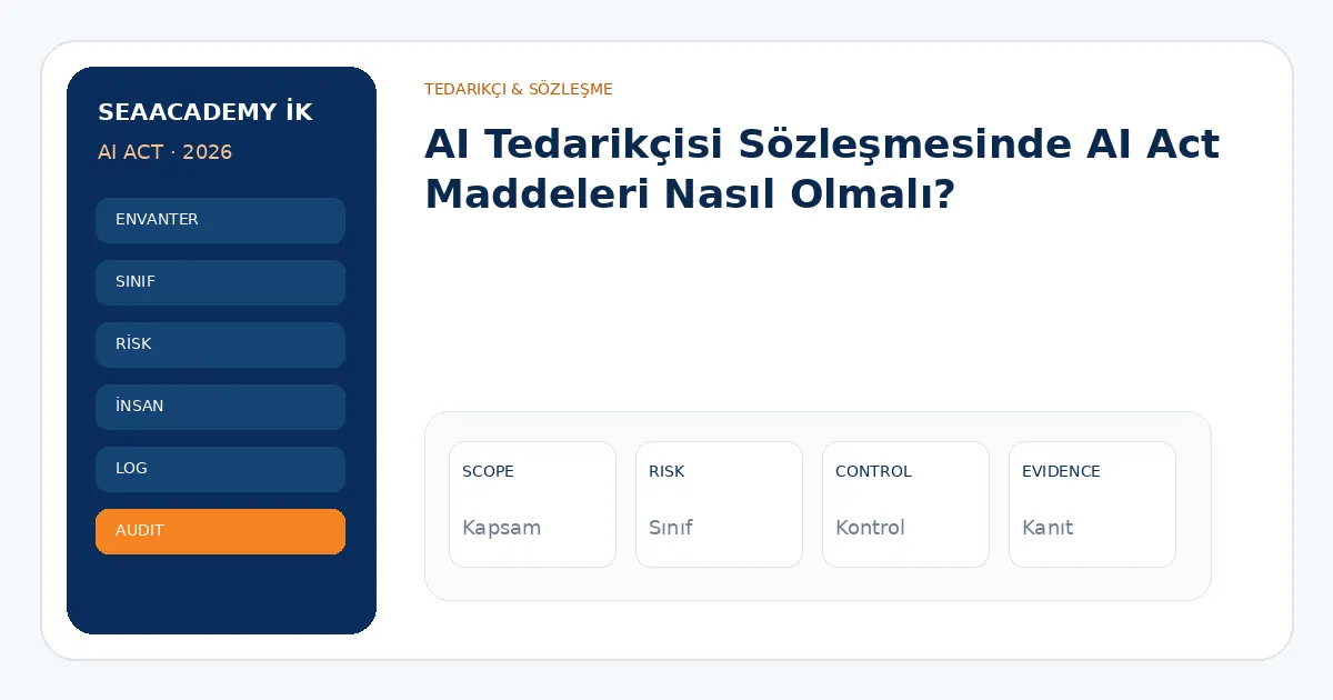 AI Tedarikçisi Sözleşmesinde AI Act Maddeleri Nasıl Olmalı? analiz görseli