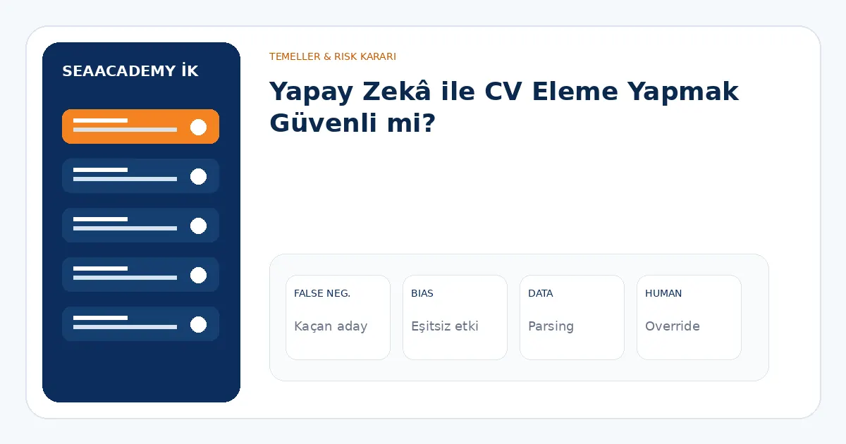 Yapay Zekâ ile CV Eleme Yapmak Güvenli mi? analiz görseli