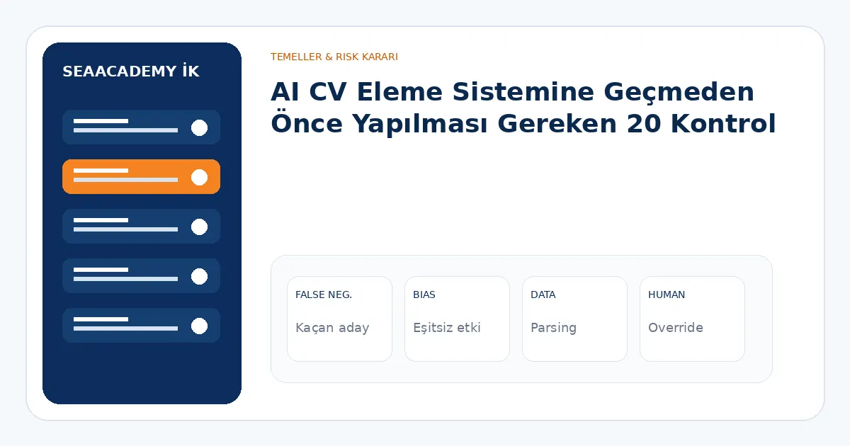 AI CV Eleme Sistemine Geçmeden Önce Yapılması Gereken 20 Kontrol analiz görseli