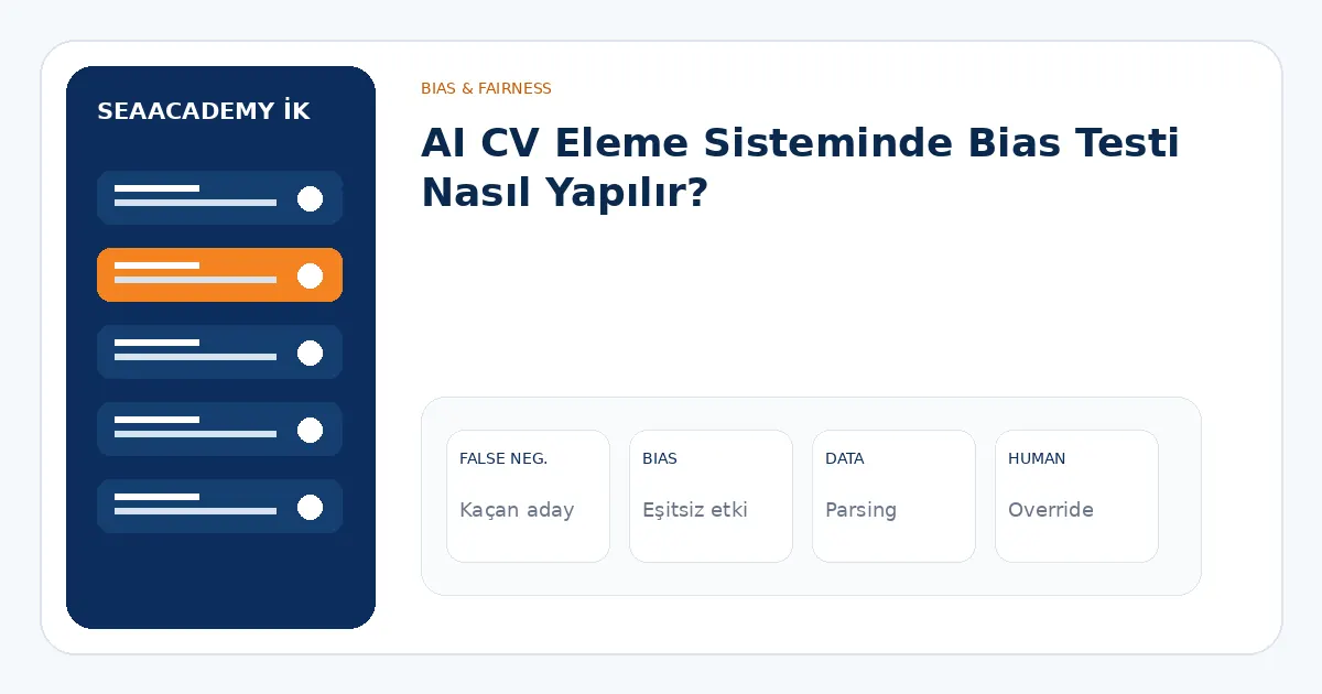 AI CV Eleme Sisteminde Bias Testi Nasıl Yapılır? analiz görseli