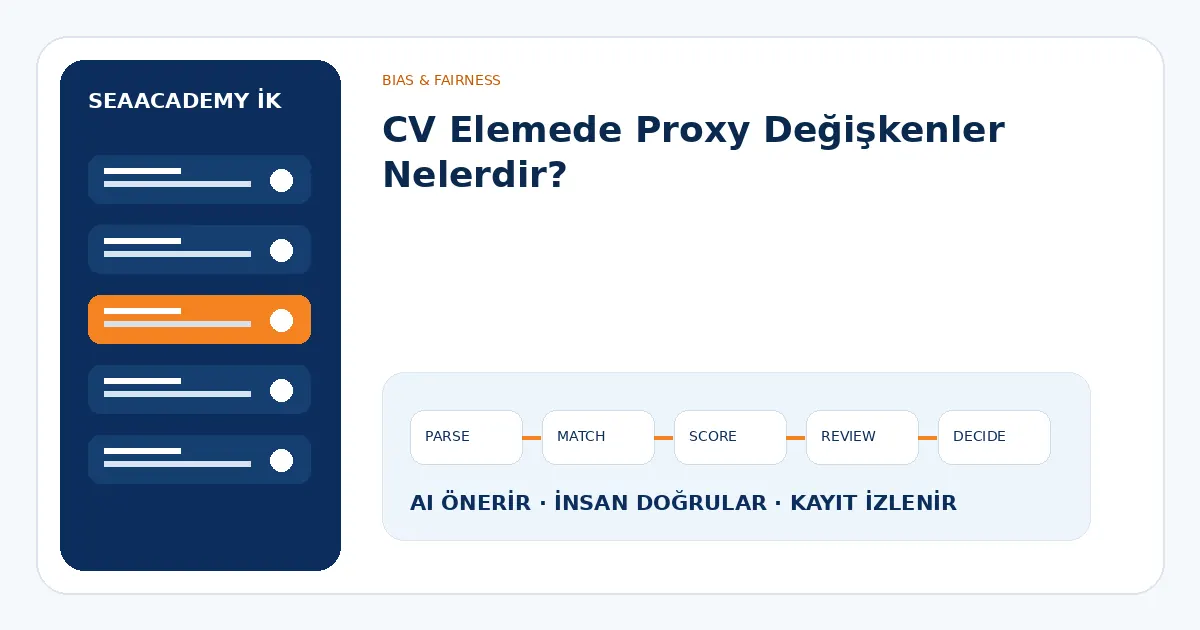 CV Elemede Proxy Değişkenler Nelerdir?