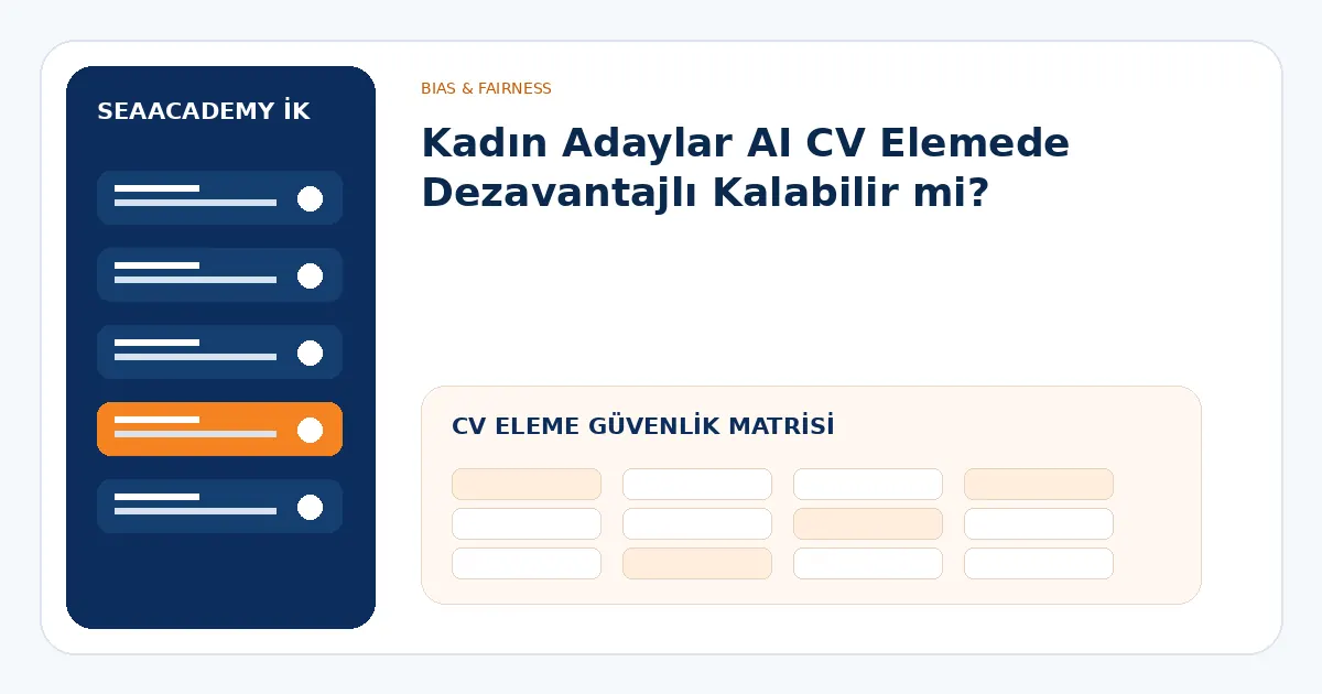 AI CV eleme güvenlik matrisi