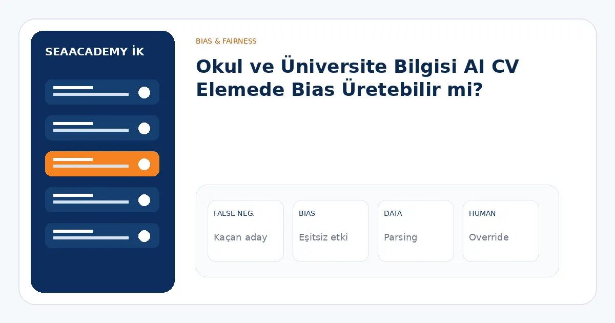 Okul ve Üniversite Bilgisi AI CV Elemede Bias Üretebilir mi? analiz görseli