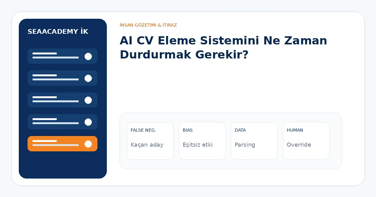 AI CV Eleme Sistemini Ne Zaman Durdurmak Gerekir? analiz görseli