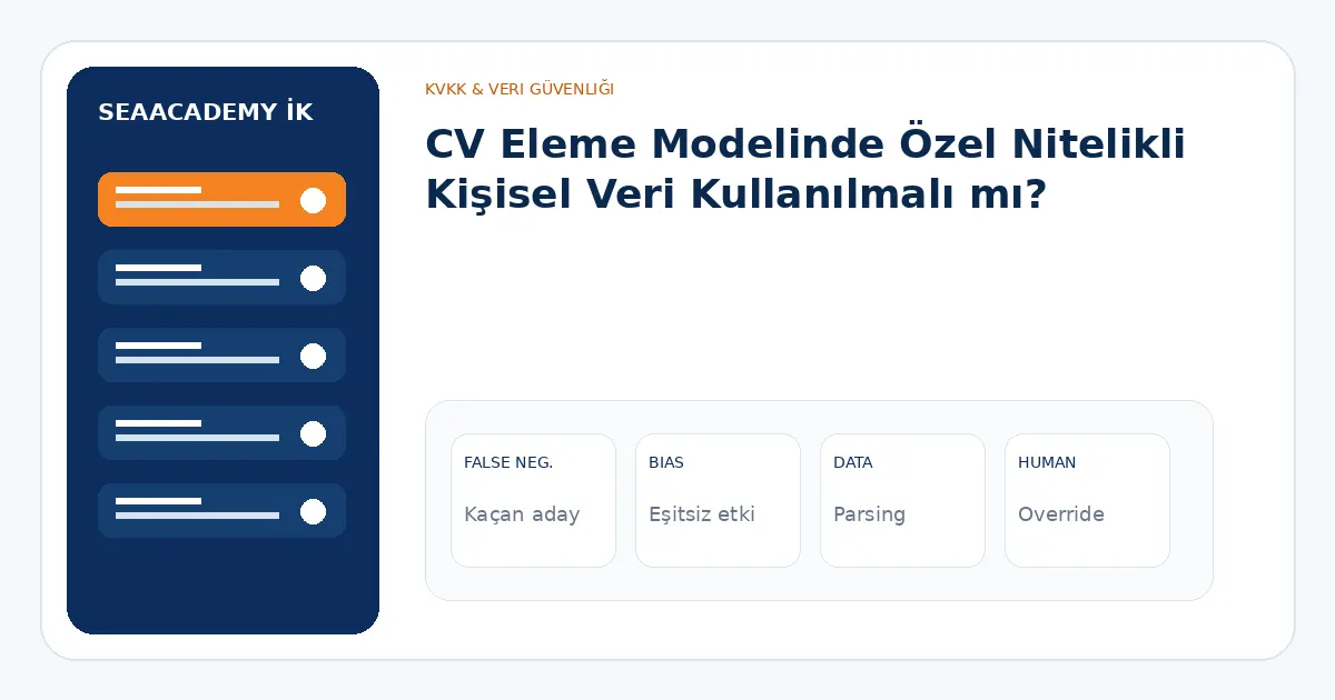 CV Eleme Modelinde Özel Nitelikli Kişisel Veri Kullanılmalı mı? analiz görseli