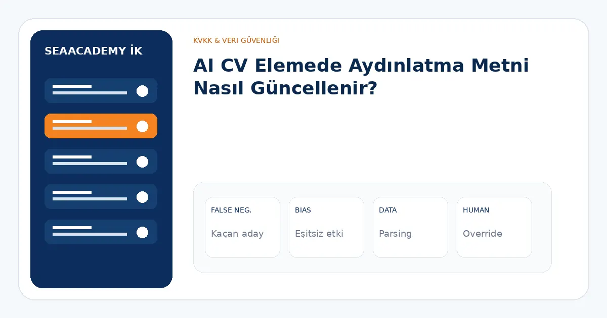 AI CV Elemede Aydınlatma Metni Nasıl Güncellenir? analiz görseli