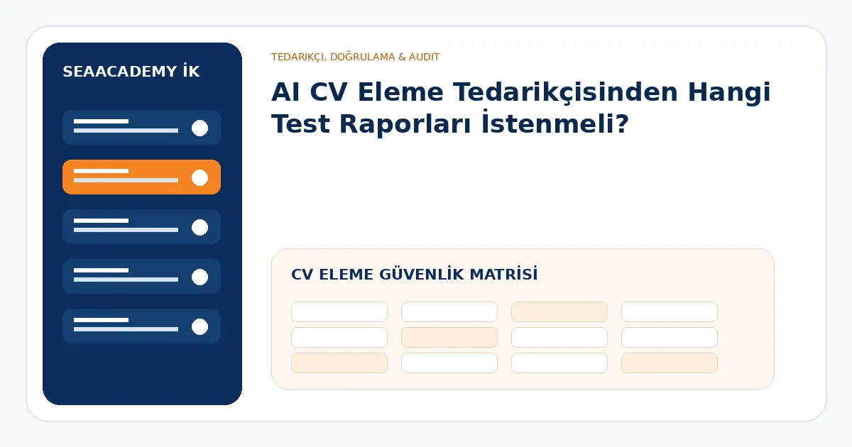 AI CV eleme güvenlik matrisi