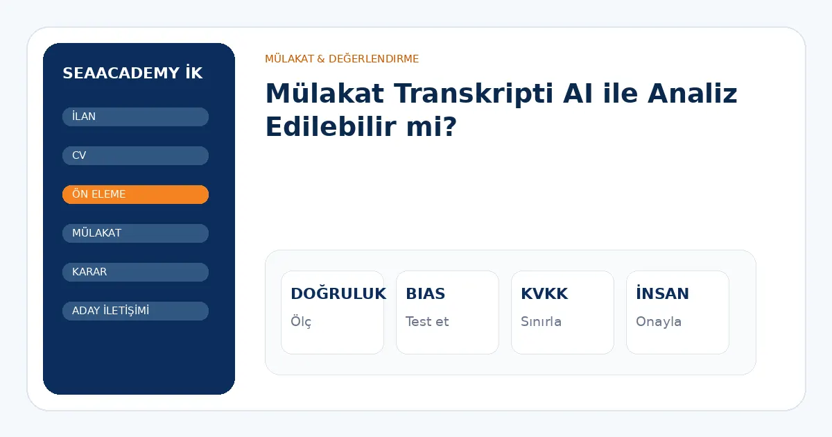 Mülakat Transkripti AI ile Analiz Edilebilir mi? analiz görseli