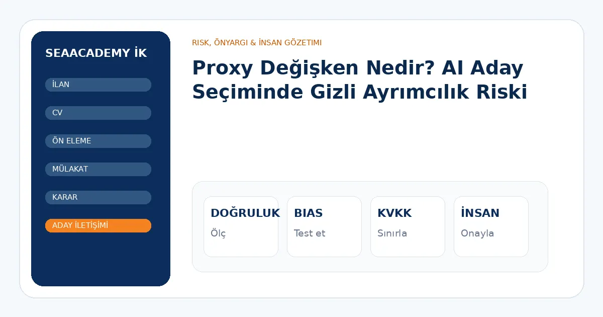 Proxy Değişken Nedir? AI Aday Seçiminde Gizli Ayrımcılık Riski analiz görseli