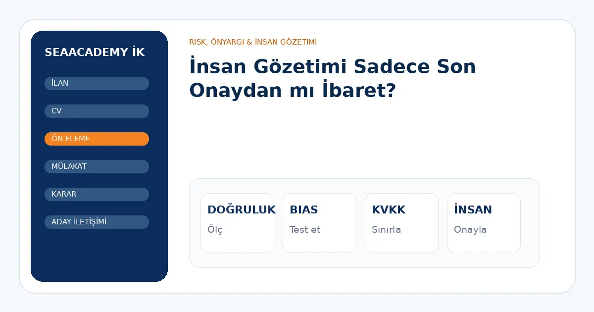 İnsan Gözetimi Sadece Son Onaydan mı İbaret? analiz görseli